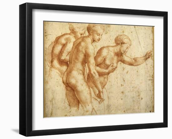 The Three Graces-Raphael-Framed Premium Giclee Print