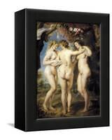 The Three Graces-Peter Paul Rubens-Framed Stretched Canvas