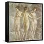 The Three Graces-Pompeii-Framed Stretched Canvas