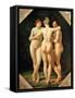 The Three Graces-Jean-Baptiste Regnault-Framed Stretched Canvas