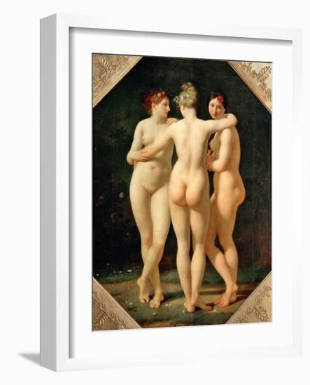 The Three Graces-Jean-Baptiste Regnault-Framed Giclee Print