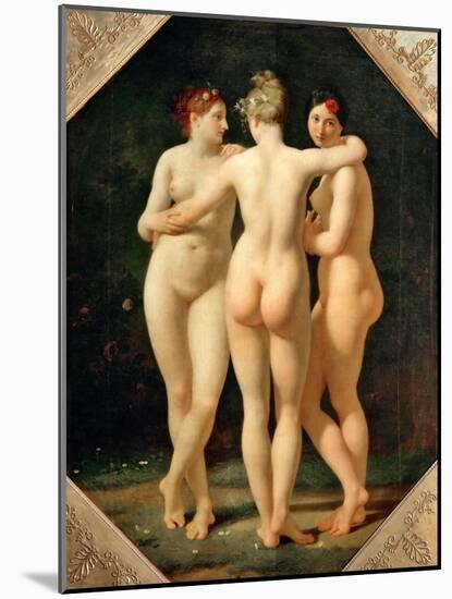 The Three Graces-Jean-Baptiste Regnault-Mounted Giclee Print