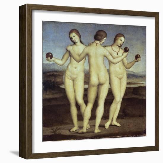 The Three Graces-Raphael-Framed Giclee Print