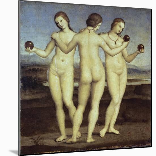 The Three Graces-Raphael-Mounted Giclee Print