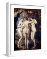 The Three Graces-Peter Paul Rubens-Framed Giclee Print