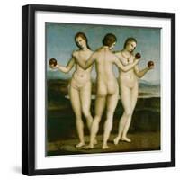 The Three Graces.-Raphael-Framed Giclee Print