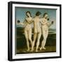 The Three Graces.-Raphael-Framed Giclee Print