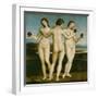 The Three Graces.-Raphael-Framed Giclee Print