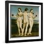 The Three Graces.-Raphael-Framed Giclee Print