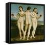 The Three Graces.-Raphael-Framed Stretched Canvas