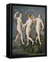 The Three Graces-Johann Heinrich Wilhelm Tischbein-Framed Stretched Canvas