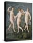 The Three Graces-Johann Heinrich Wilhelm Tischbein-Stretched Canvas