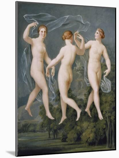 The Three Graces-Johann Heinrich Wilhelm Tischbein-Mounted Giclee Print