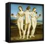 The Three Graces-Raphael-Framed Stretched Canvas