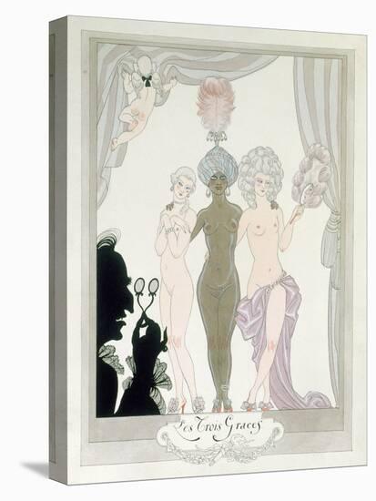 The Three Graces-Georges Barbier-Stretched Canvas