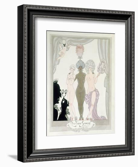 The Three Graces-Georges Barbier-Framed Giclee Print