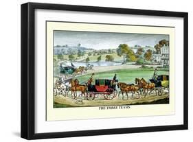 The Three Horse Teams-Henry Thomas Alken-Framed Art Print