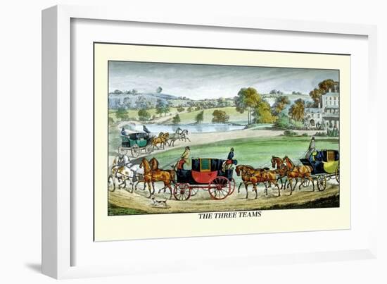 The Three Horse Teams-Henry Thomas Alken-Framed Art Print