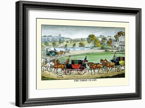 The Three Horse Teams-Henry Thomas Alken-Framed Art Print