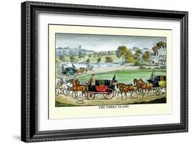 The Three Horse Teams-Henry Thomas Alken-Framed Art Print