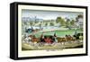 The Three Horse Teams-Henry Thomas Alken-Framed Stretched Canvas