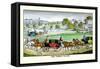 The Three Horse Teams-Henry Thomas Alken-Framed Stretched Canvas