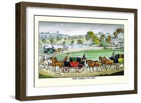 The Three Horse Teams-Henry Thomas Alken-Framed Art Print