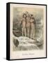 The Three Indians-Theodor Hosemann-Framed Stretched Canvas
