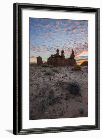 The Three Judges at Sunrise, Goblin Valley State Park, Utah-James Hager-Framed Photographic Print