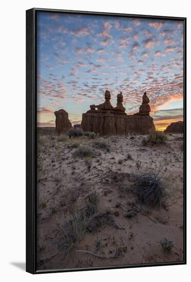 The Three Judges at Sunrise, Goblin Valley State Park, Utah-James Hager-Framed Photographic Print