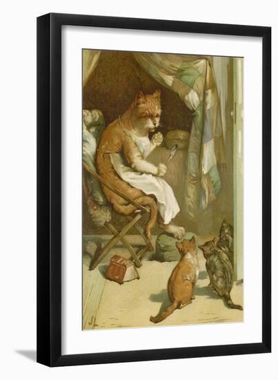 The Three Kittens-John Lawson-Framed Giclee Print