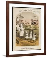 The Three Little Pigs in Human Dress-null-Framed Art Print