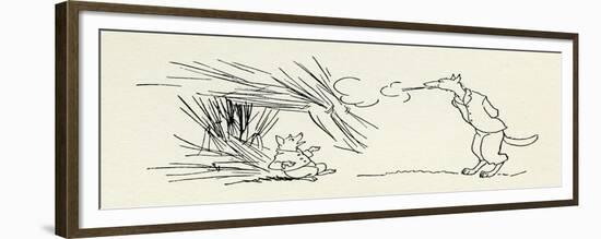 The Three Little Pigs-Arthur Rackham-Framed Premium Giclee Print