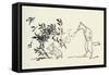 The Three Little Pigs-Arthur Rackham-Framed Stretched Canvas