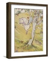 The Three Little Pigs-Leonard Leslie Brooke-Framed Giclee Print