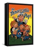 The Three Little Pigs-Milo Winter-Framed Stretched Canvas