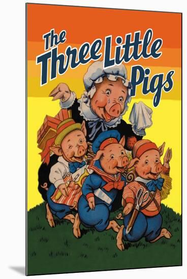 The Three Little Pigs-Milo Winter-Mounted Art Print