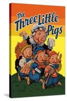 The Three Little Pigs-Milo Winter-Stretched Canvas