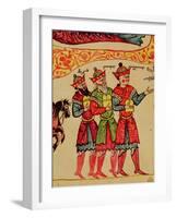 The Three Magi, Detail from the Nativity, 12th-13th Century-null-Framed Giclee Print