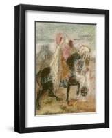 The Three Magi, Started in 1860 and Reworked after 1882-Gustave Moreau-Framed Premium Giclee Print