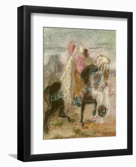 The Three Magi, Started in 1860 and Reworked after 1882-Gustave Moreau-Framed Premium Giclee Print