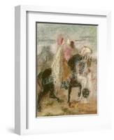 The Three Magi, Started in 1860 and Reworked after 1882-Gustave Moreau-Framed Premium Giclee Print