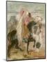 The Three Magi, Started in 1860 and Reworked after 1882-Gustave Moreau-Mounted Premium Giclee Print