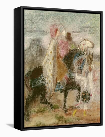 The Three Magi, Started in 1860 and Reworked after 1882-Gustave Moreau-Framed Stretched Canvas