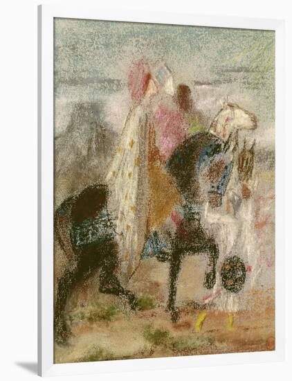 The Three Magi, Started in 1860 and Reworked after 1882-Gustave Moreau-Framed Premium Giclee Print