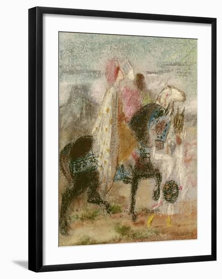 The Three Magi, Started in 1860 and Reworked after 1882-Gustave Moreau-Framed Giclee Print