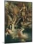 The Three Maidens Swam Close to the Shore-Ferdinand Lecke-Mounted Giclee Print