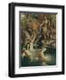 The Three Maidens Swam Close to the Shore-Ferdinand Lecke-Framed Giclee Print