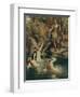 The Three Maidens Swam Close to the Shore-Ferdinand Lecke-Framed Giclee Print