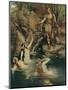 The Three Maidens Swam Close to the Shore-Ferdinand Lecke-Mounted Giclee Print